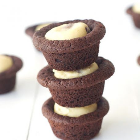 chocolate cookies dough cups