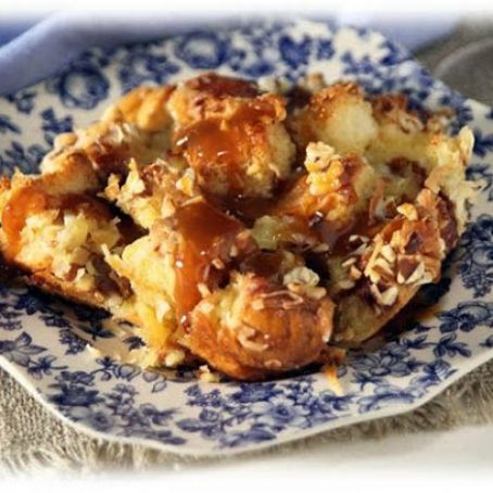 Coconut Almond Bread Pudding