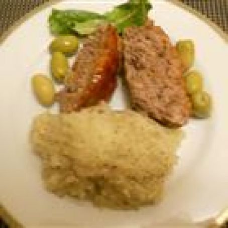 Mini Meatloafs with blue cheese