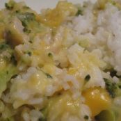 Chicken Broccoli Rice & Cheese Casserole