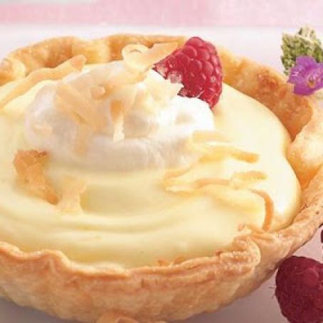 Coconut-Lemon Cream Tartlets
