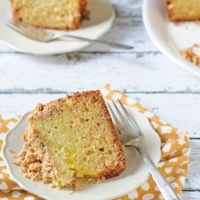 Meyer Lemon Coffee Cake with Almond Streusel