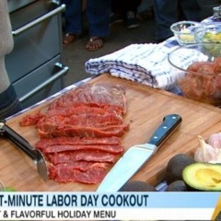 Garlic-Lime Steak with Avocado Salsa****