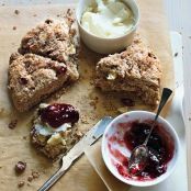 Whole Grain Cranberry Apple Scones