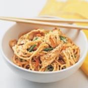Sesame Noodles with Shredded Chicken