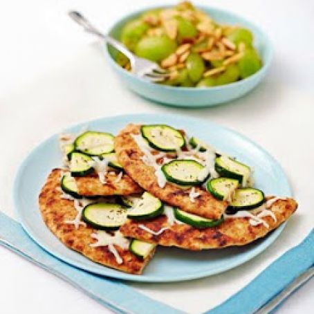 Rosemary and Zucchini Flatbread with Grape