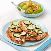Rosemary and Zucchini Flatbread with Grape