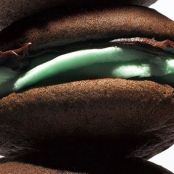 Whoopie Pies with Mint Filling and Chocolate Ganache