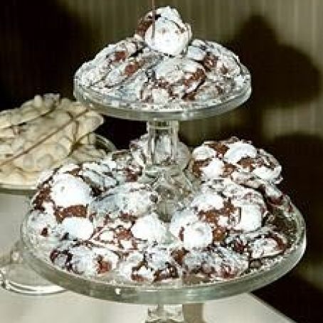 Chocolate Espresso Snowcaps Cookies