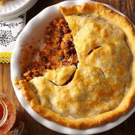 Spicy Bean and Beef Pie Recipe