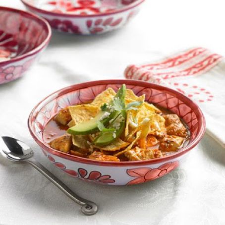 Guajillo Chile Lime Chicken Soup