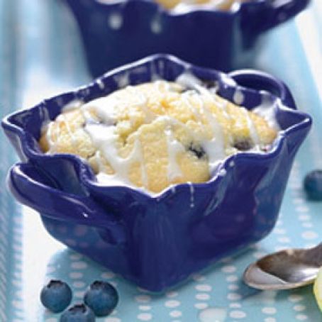 Cake - Lemon Blueberry Cornmeal Cakes
