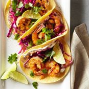 Shrimp Tacos with Lime Slaw