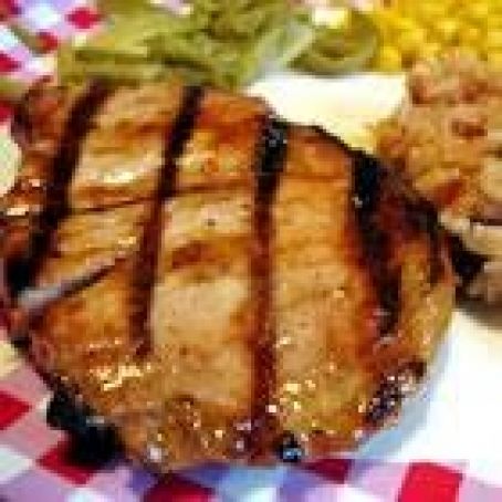Grilled Brown Sugar Pork Chops