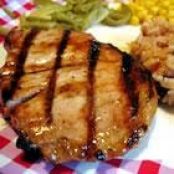 Grilled Brown Sugar Pork Chops