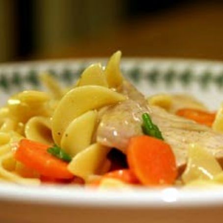 Citrus Pork with Egg Noodles