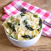 Farfalle with Roasted Asparagus, Lemon, and Parmesan
