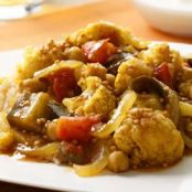Indian-Spiced Eggplant & Cauliflower Stew