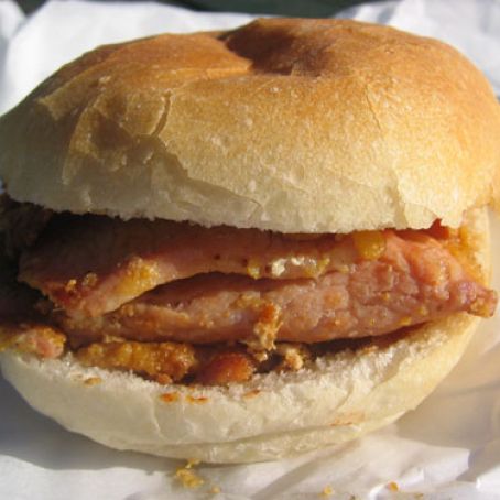 BACON****Canadian Bacon Sandwich on a Kaiser