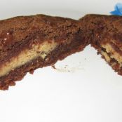 Peanut Butter cup Stuffed Double Chocolate Chip Cookies