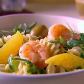 Fusilli with Shrimp, Orange and Arugula