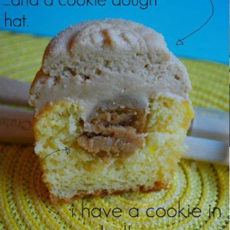 Peanut Butter Cookie Dough Cupcakes