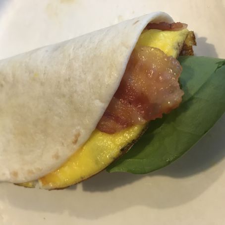 Bacon & Egg Spinach Rollups