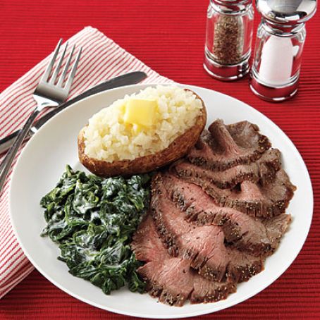 Pepper-Crusted Flank Steak