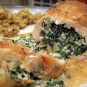 Spinach and Mushroom Stuffed Chicken Breasts