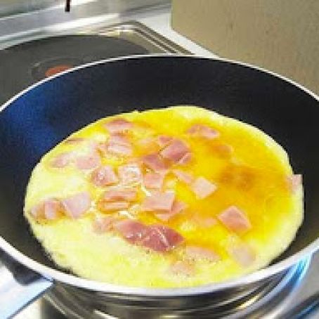 Ham Omelet For One