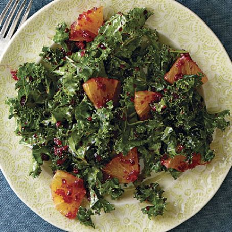 Kale Salad with Cranberry Vinaigrette
