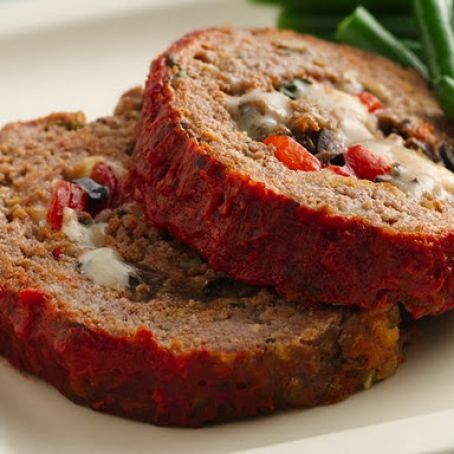 Italian Cheese-Stuffed Meat Loaf