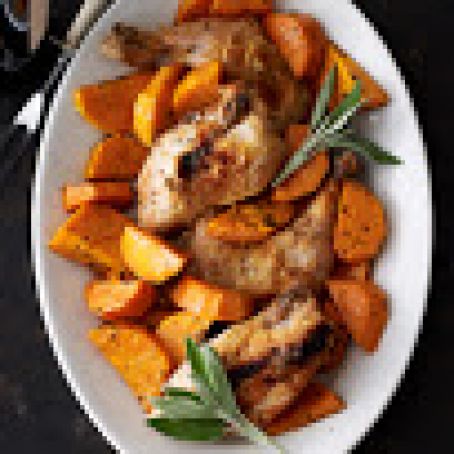 Roast Chicken with Butternut Squash