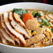 Roasted Chicken Ramen Noodle Soup
