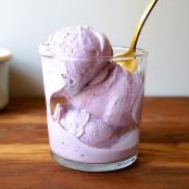 No-Cook Blackberry Lemon Ice Cream