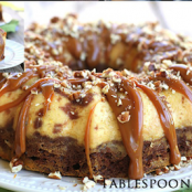 Chocolate Caramel Turtle Flan