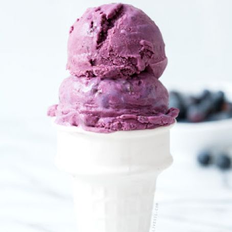 Blueberry Chocolate Chip Ice Cream