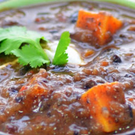 Black Bean Soup With Sweet Potatoes