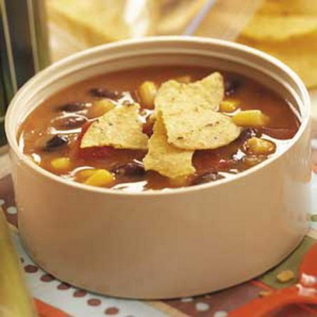 Fast Refried Bean Soup