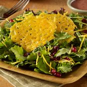 Pomegrante Salad with Cheddar Crisps
