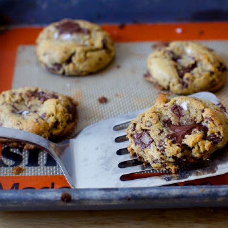 Salted Chocolate Chunk Cookies