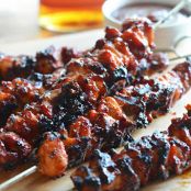Bacon Bourbon BBS Chicken Kebabs