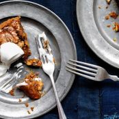 Malted Walnut Pie