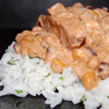 Crock Pot Chicken W/ Black Beans and Cream Cheese