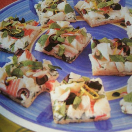 Colorful Crab Appetizer Pizza