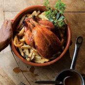 Christian Delouvrier's Roast Chicken with Herbed French Fries