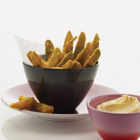 Fried Pickles with Spicy Mayonnaise