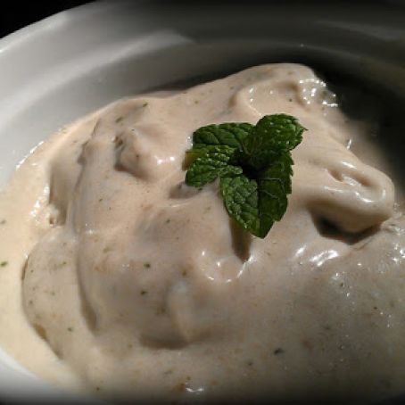 Fresh Banana Ice-cream with Coconut