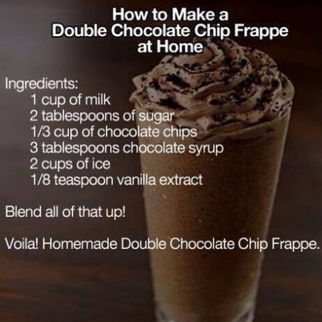 Double Chocolate Chip Frappe Recipe