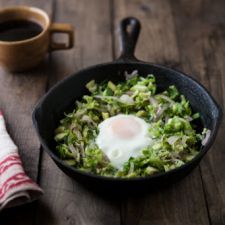 Paleo Brussel Sprout Egg Skillet 